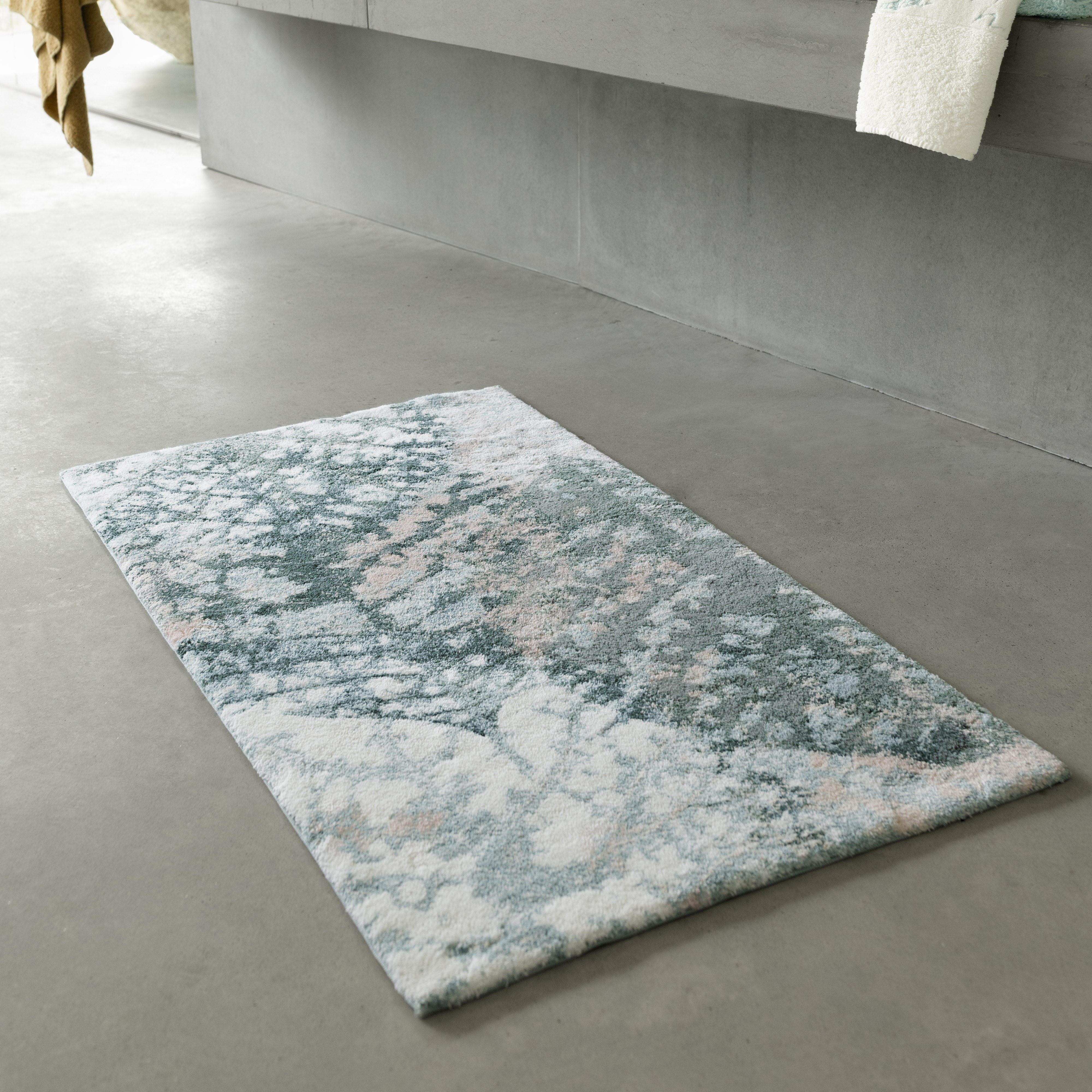 Monoke Bath Mat 210 By Designer Abyss Habidecor In Aqua Blue